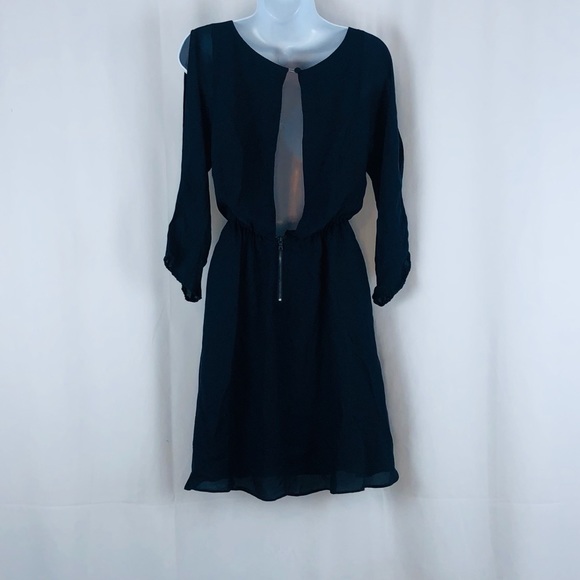 Alice + Olivia Silk cold shoulder minidresss M - Picture 4 of 13